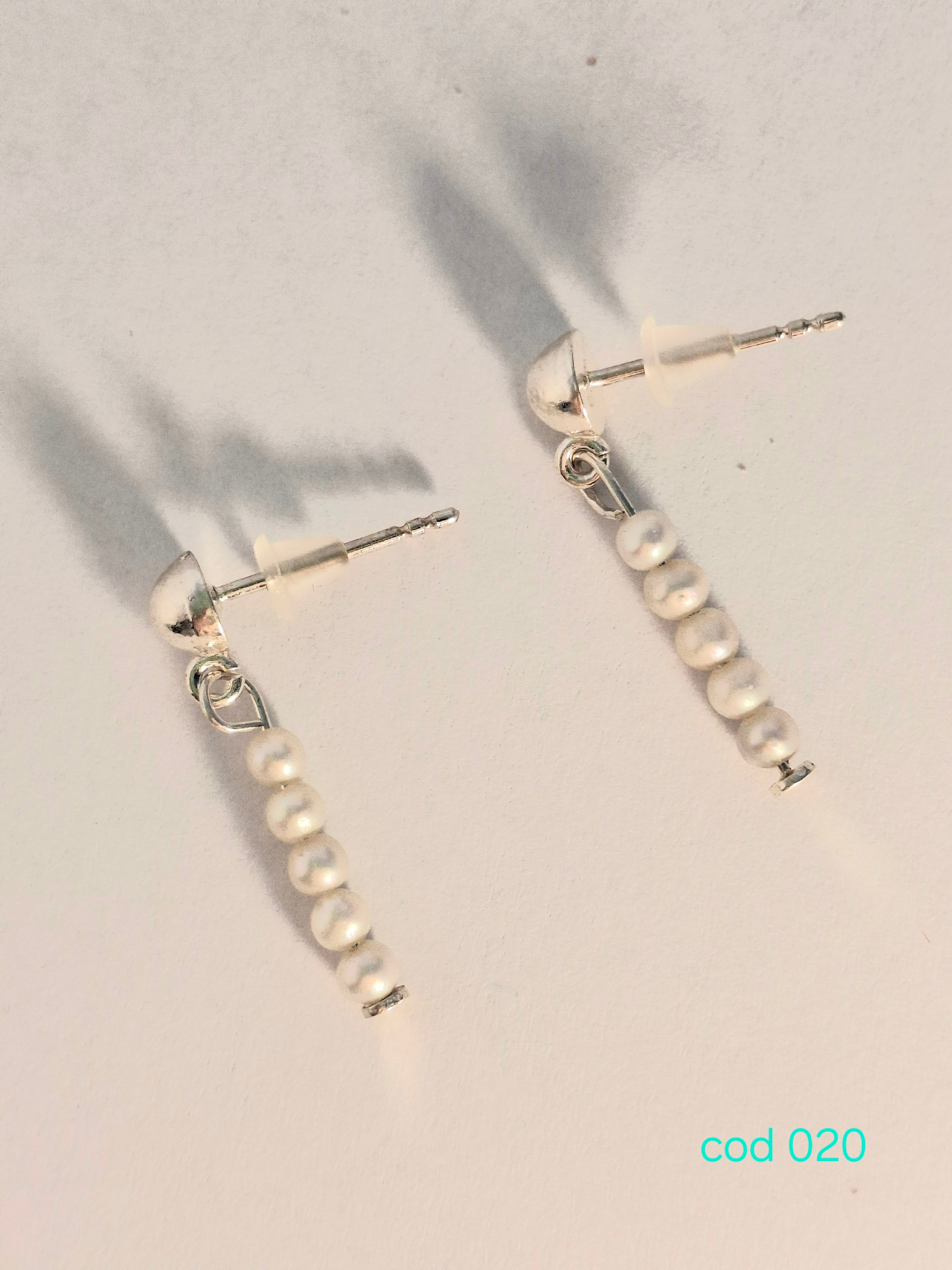 Cercei din Perle de cultura in argint 925 (Cod 020)