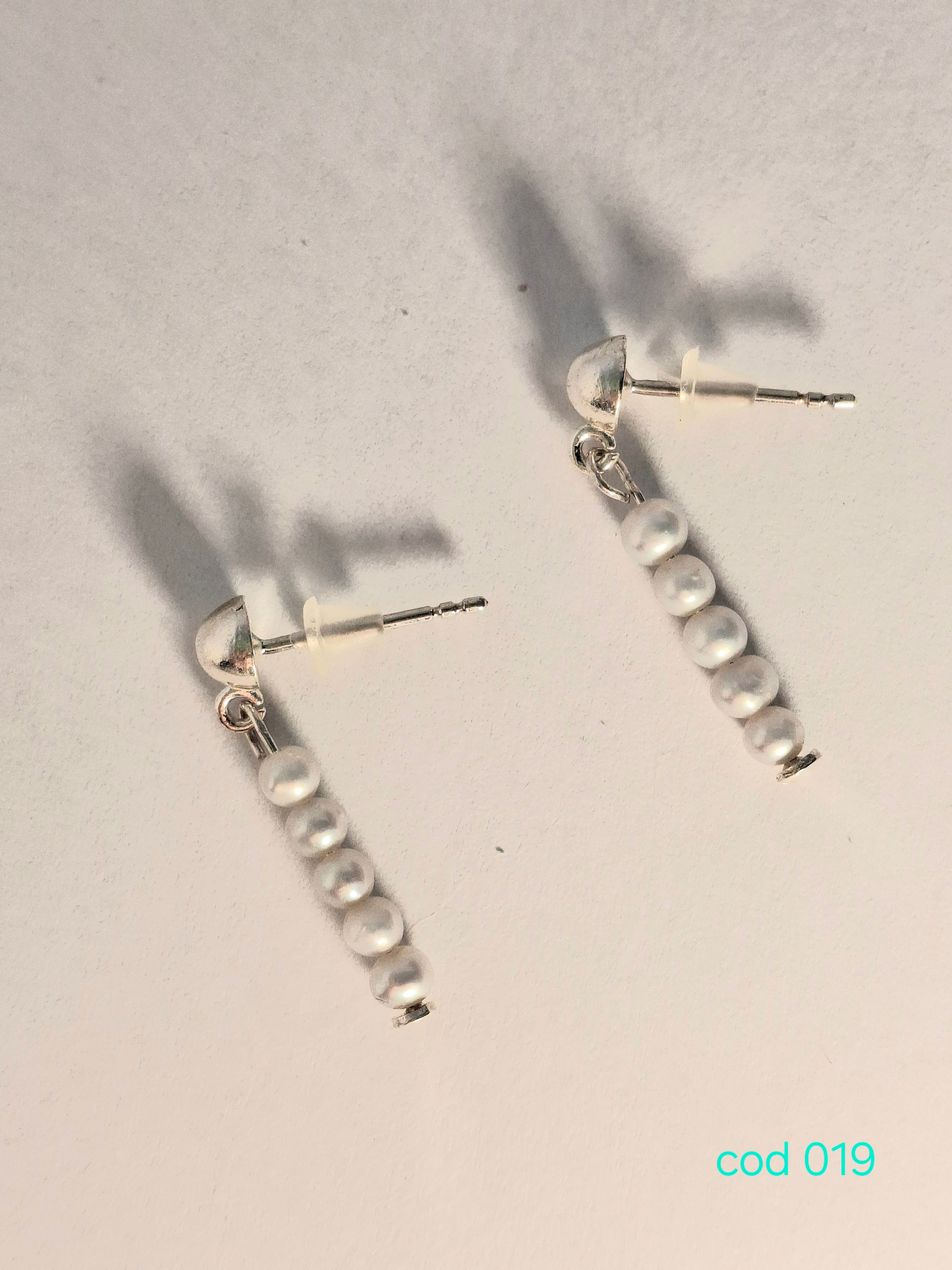 Cercei din Perle de cultura in argint 925 (Cod 019)