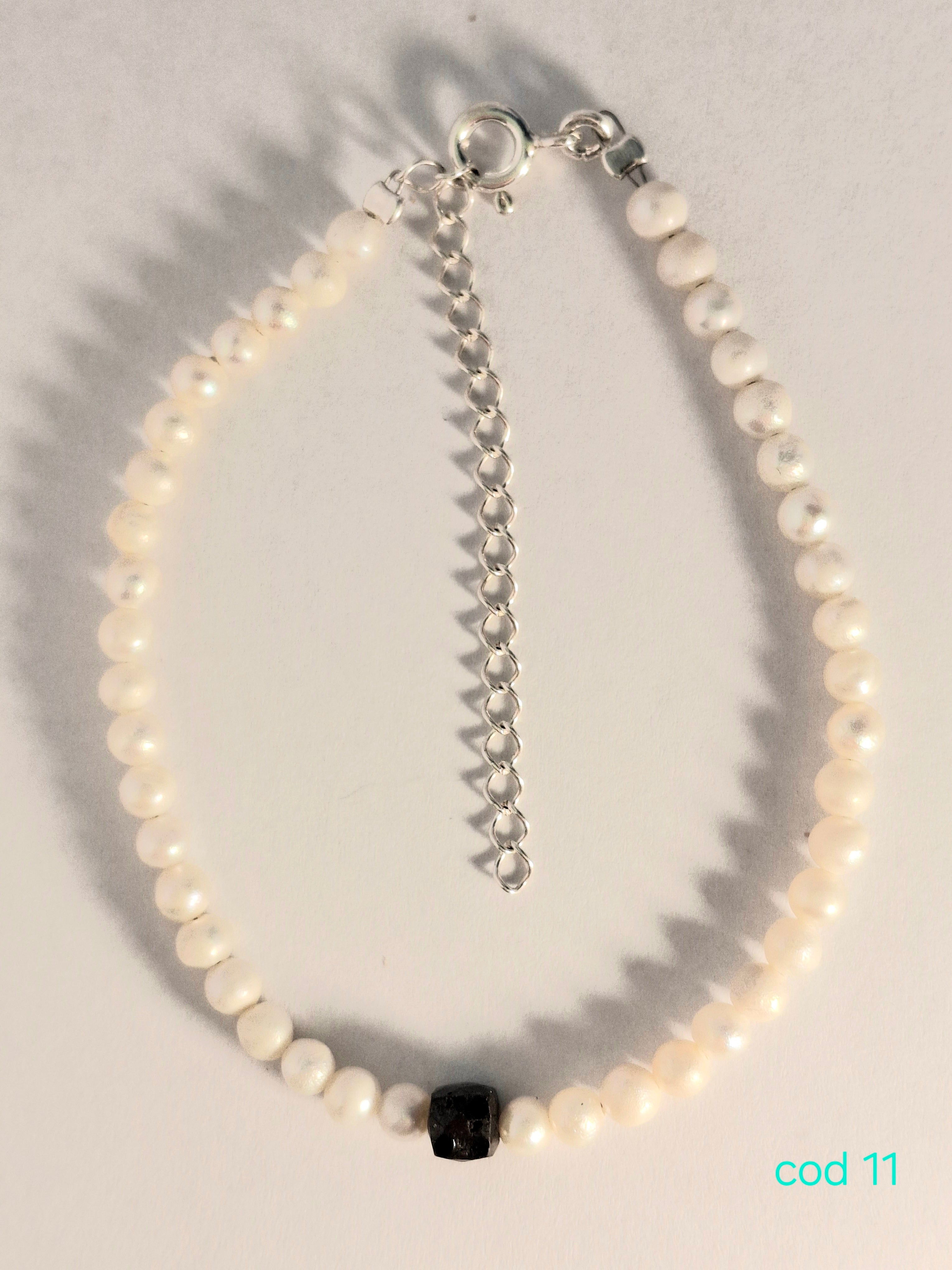 Bratara cu Safir si Perle de cultura in argint 925 (Cod 11)