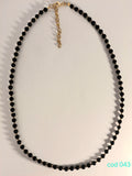Colier handmade din pietre semipretioase, Onix si Hematit electroplacat in Inox (Cod 043)